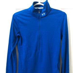Under Armour 1/2 zip heat gear long sleeves shirt.